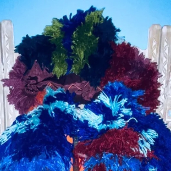 NWT Free People Paint by Numbers Shag Carpet Jacket-M-CONVERSATION STOPPER - Picture 6 of 7